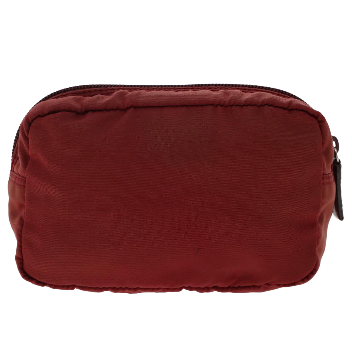 PRADA Pouch Nylon Red Auth bs7252