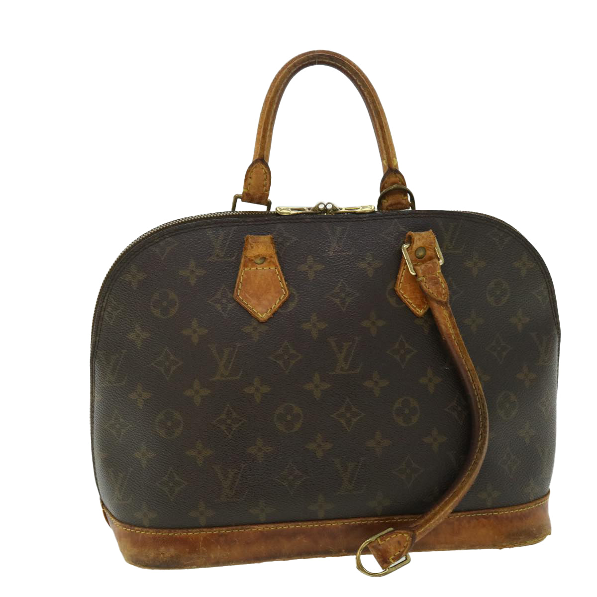 LOUIS VUITTON Monogram Alma Hand Bag M51130 LV Auth bs7295