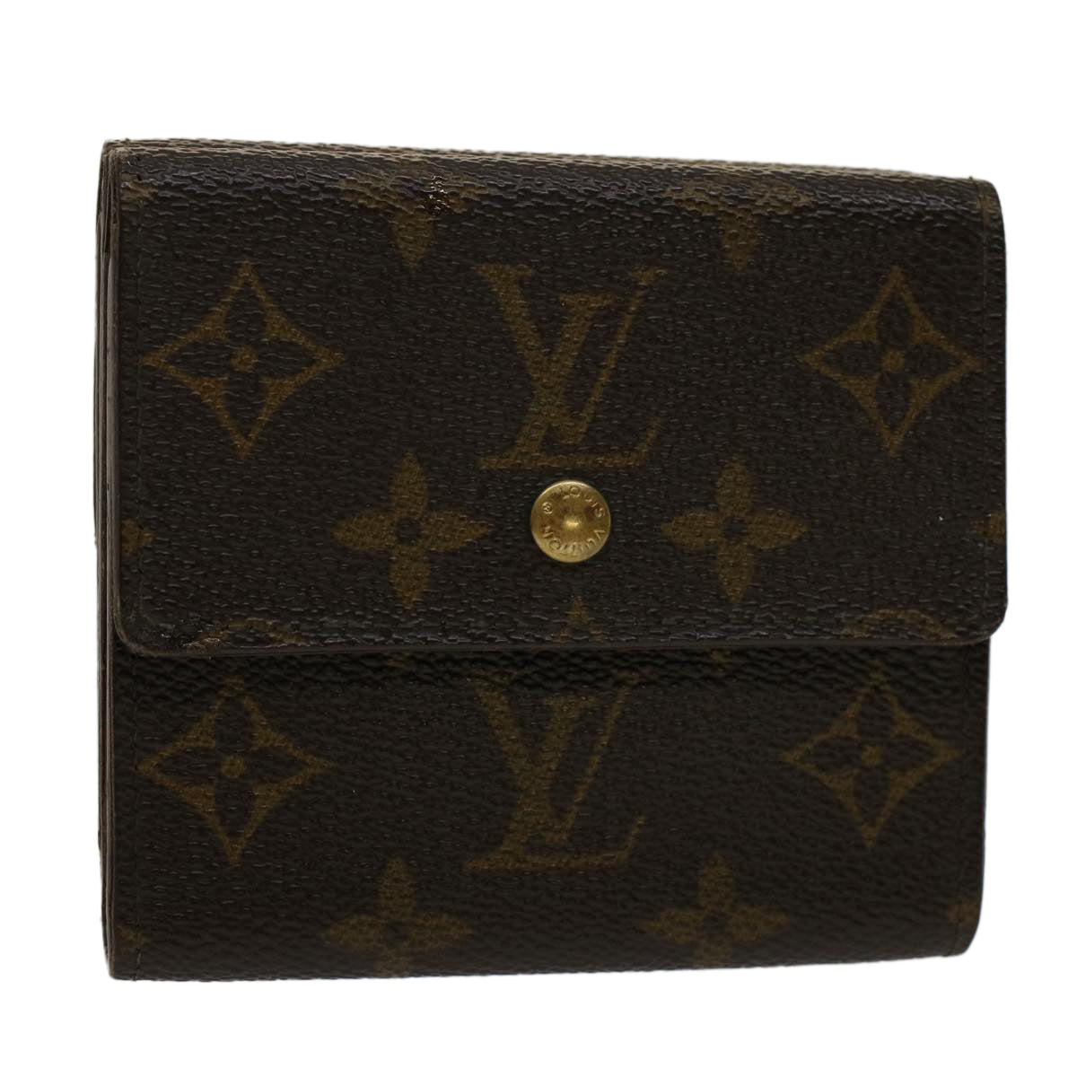 LOUIS VUITTON Monogram Porte Monnaie Bier Cartes Crdit Wallet M61652 Auth bs7319