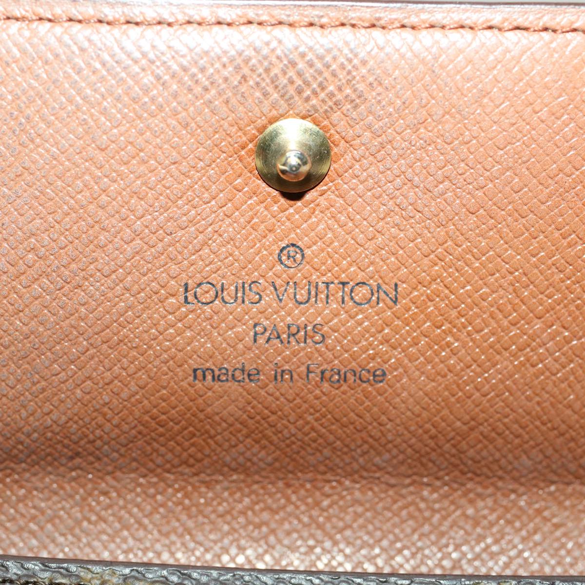 LOUIS VUITTON Monogram Porte Monnaie Bier Cartes Crdit Wallet M61652 Auth bs7319