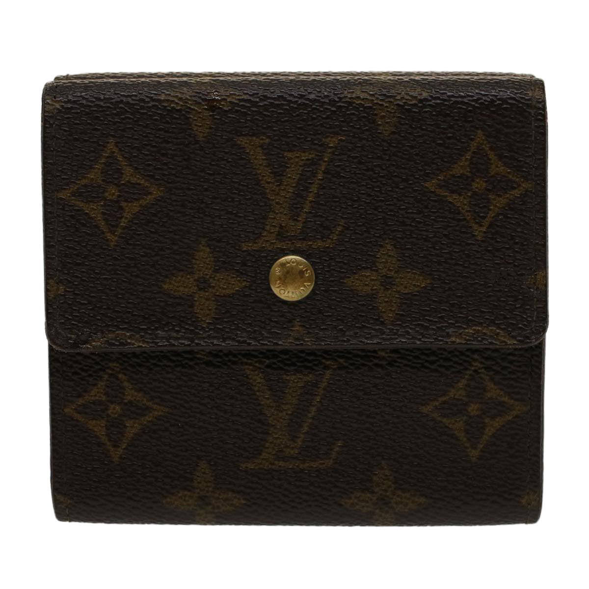 LOUIS VUITTON Monogram Porte Monnaie Bier Cartes Crdit Wallet M61652 Auth bs7319