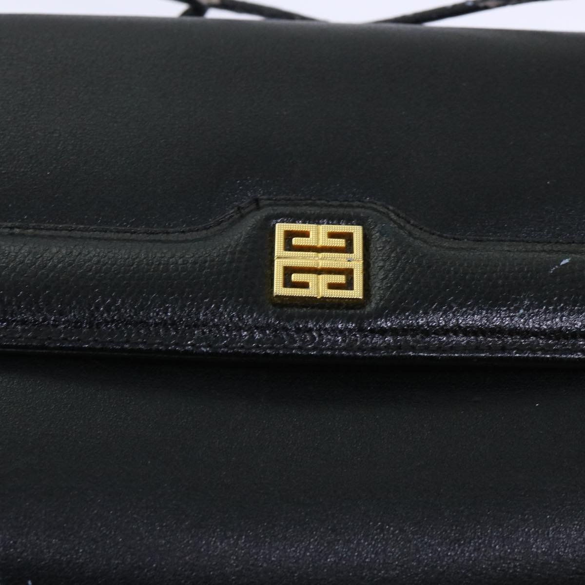 GIVENCHY Shoulder Bag Leather 2Set Black Brown Auth bs7322