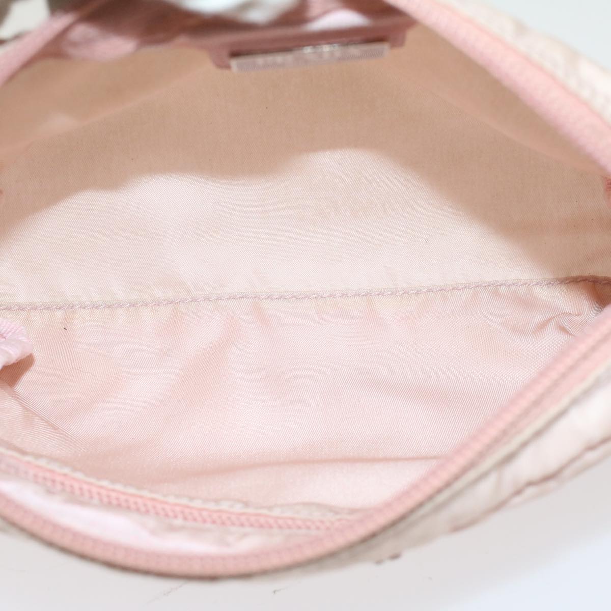 PRADA Pouch Nylon Pink Auth bs7418