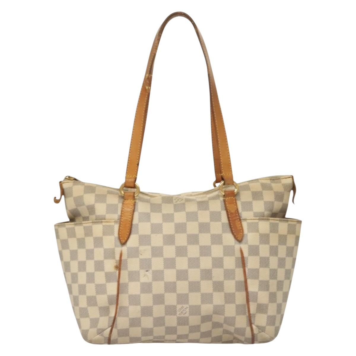LOUIS VUITTON Damier Azur Totally PM Tote Bag N41280 LV Auth bs7431