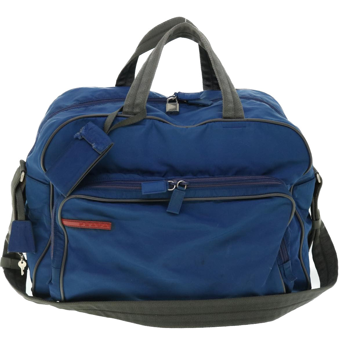 PRADA Sports Boston Bag Nylon 2way Blue Auth bs7615