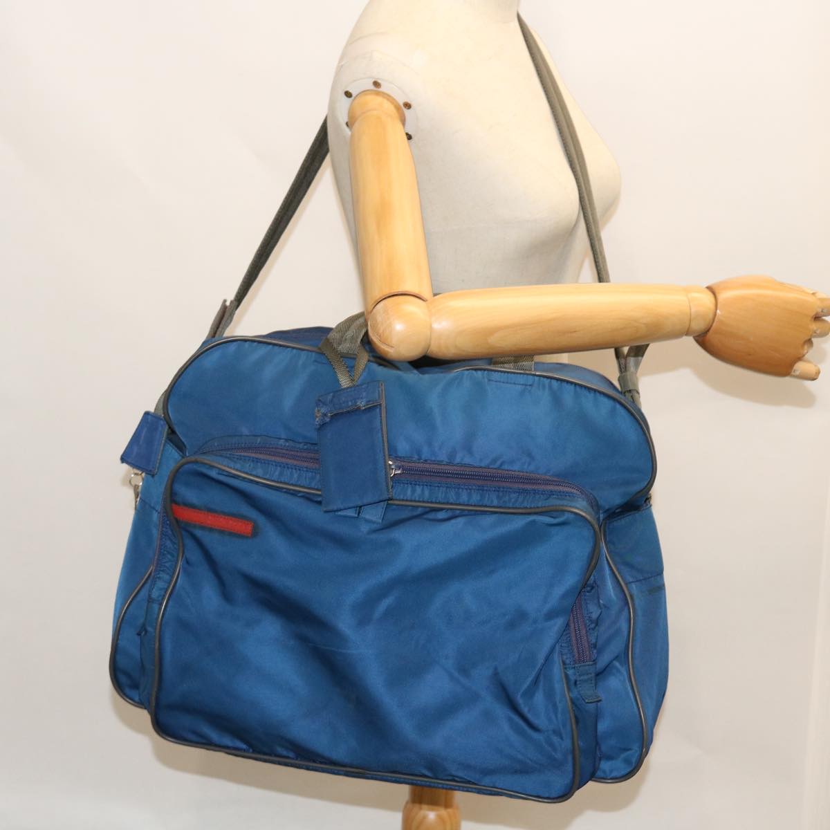 PRADA Sports Boston Bag Nylon 2way Blue Auth bs7615