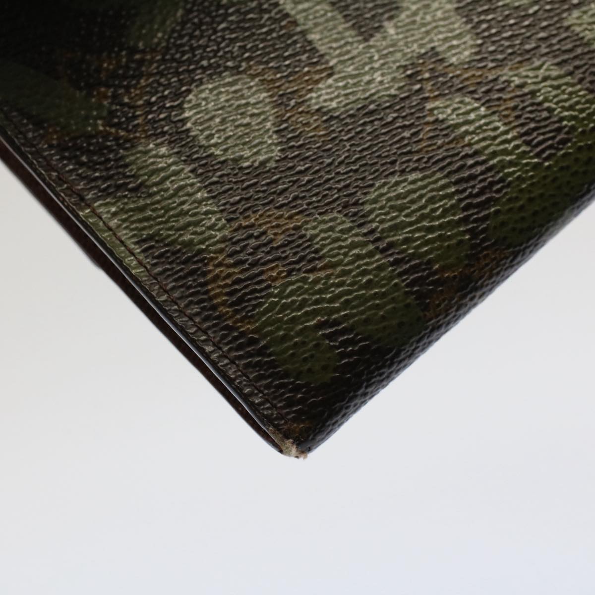 LOUIS VUITTON Monogram Graffiti Porte Monnaie Credit Khaki M92188 LV Auth bs7765