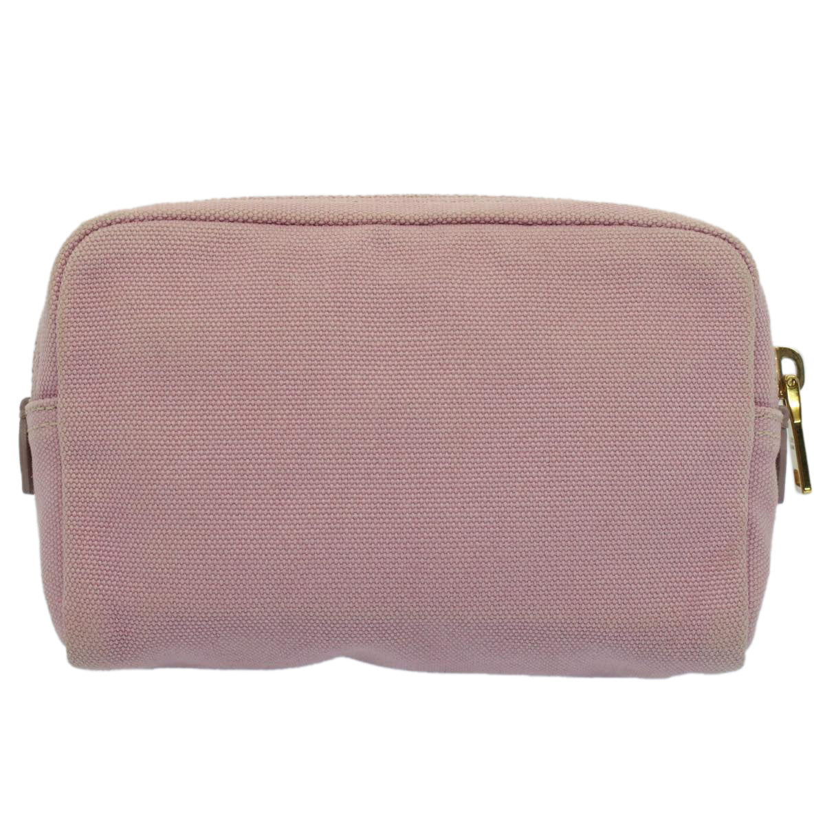 PRADA Pouch Canvas Pink Auth bs7928