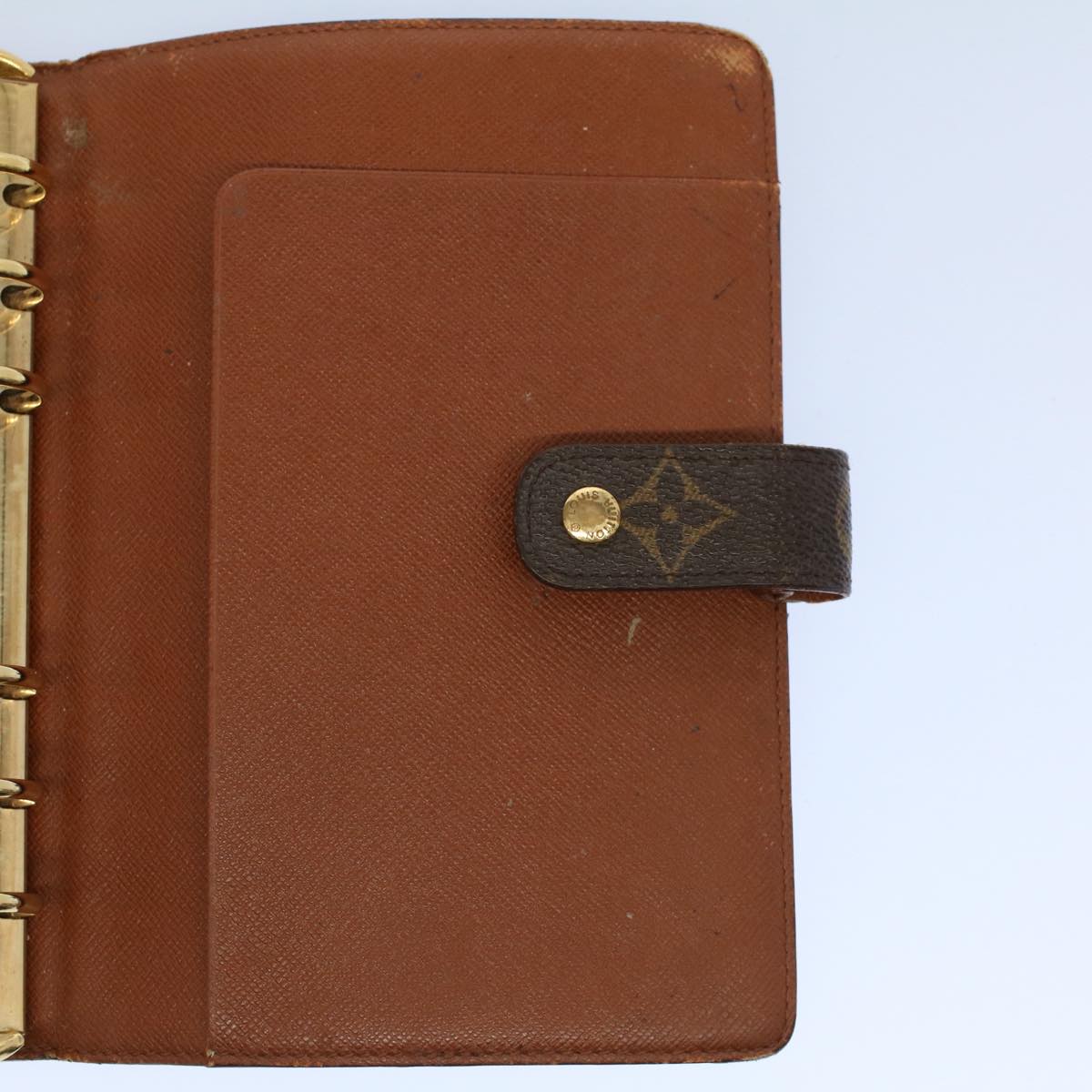 LOUIS VUITTON Monogram Agenda MM Day Planner Cover R20105 LV Auth bs8262