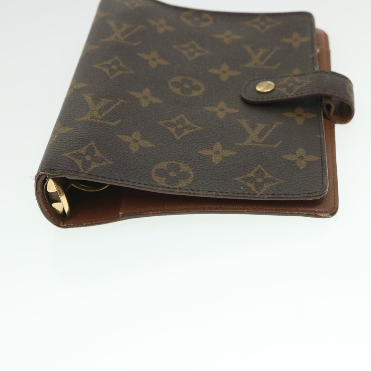 LOUIS VUITTON Monogram Agenda MM Day Planner Cover R20105 LV Auth bs8262