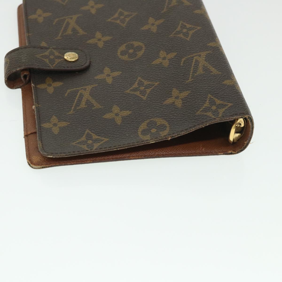 LOUIS VUITTON Monogram Agenda MM Day Planner Cover R20105 LV Auth bs8262