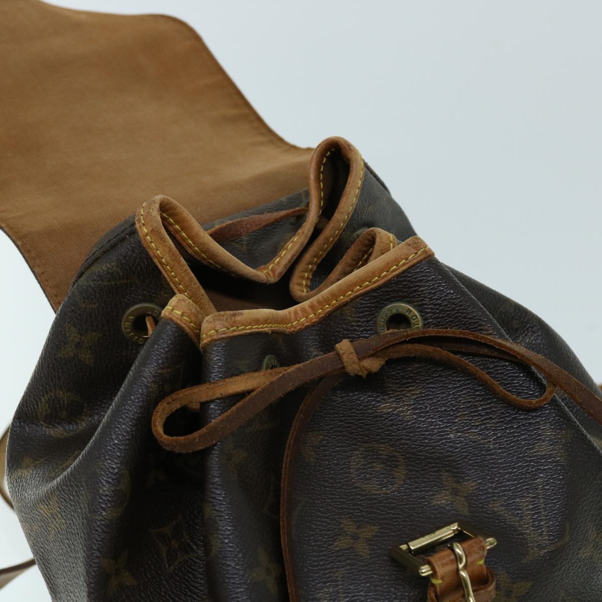 LOUIS VUITTON Monogram Montsouris MM Backpack M51136 LV Auth bs8369