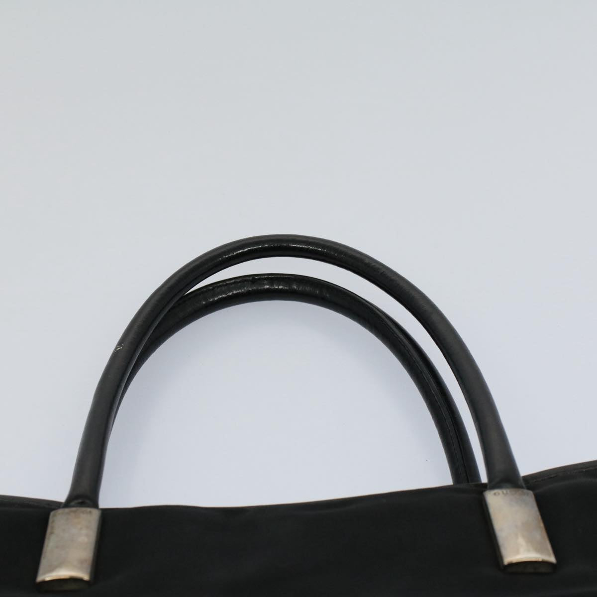 GUCCI Tote Bag Canvas Black 002 2123 0458 Auth bs8425