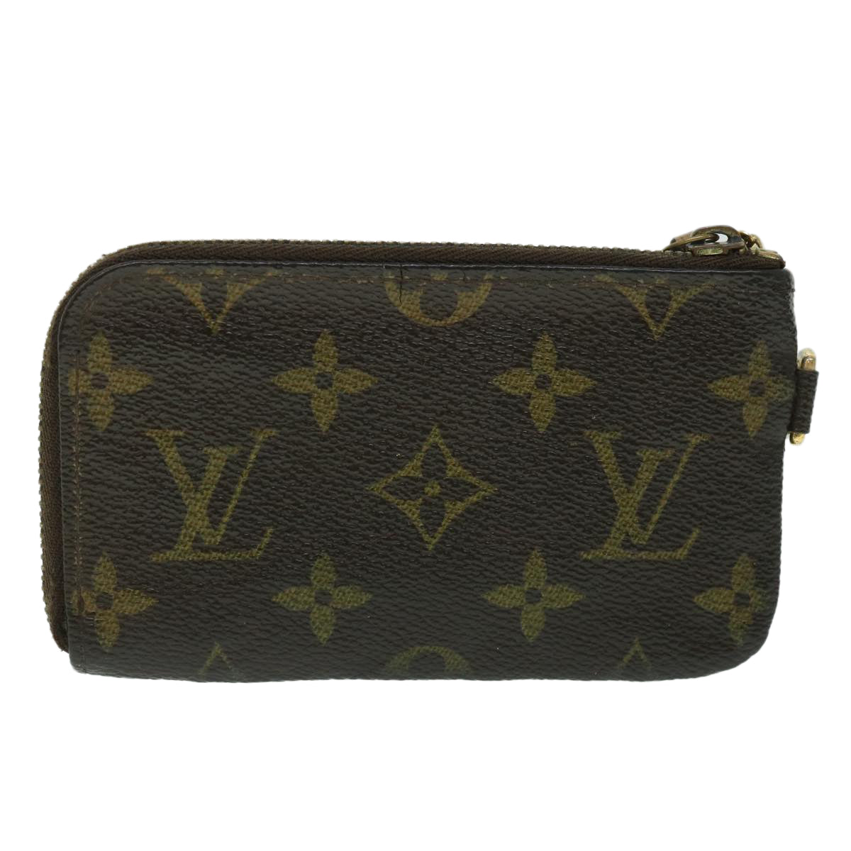 LOUIS VUITTON Monogram T&B Pochette Cles Coin Purse M58025 LV Auth bs8466