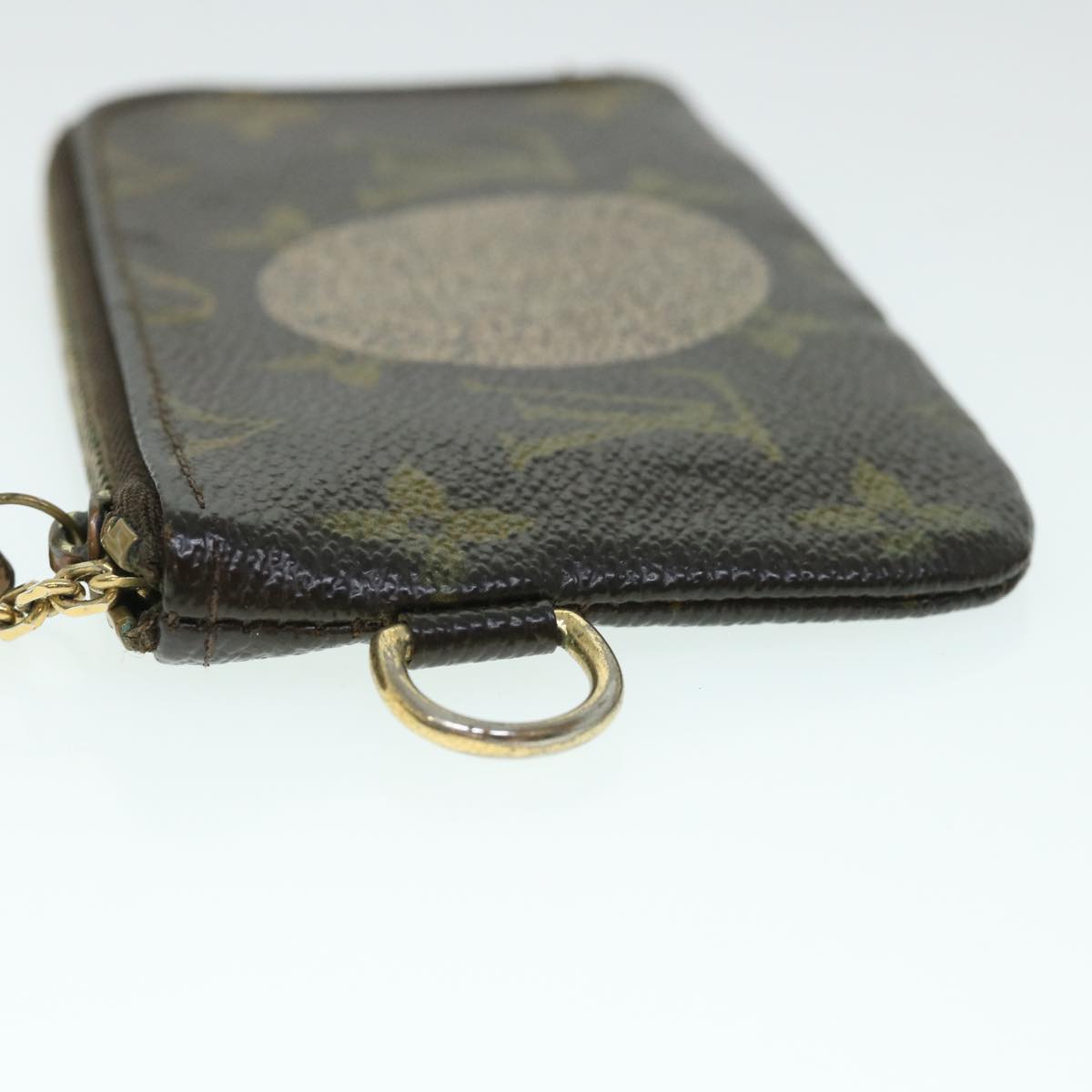 LOUIS VUITTON Monogram T&B Pochette Cles Coin Purse M58025 LV Auth bs8466