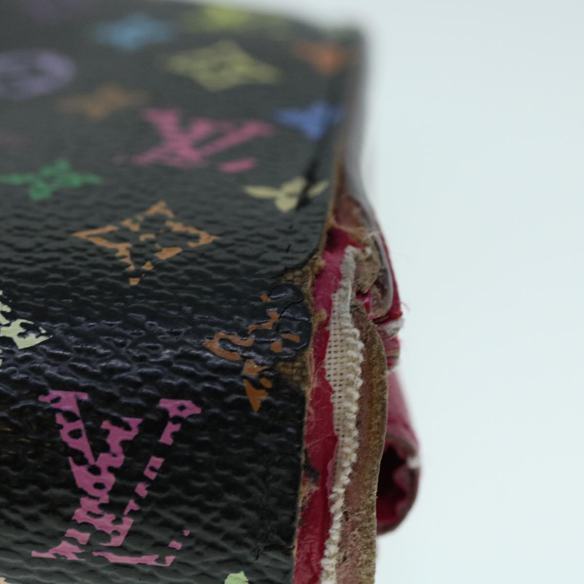 LOUIS VUITTON Monogram Multicolor PortefeuilleSarah Wallet M93747 LV Auth bs8503