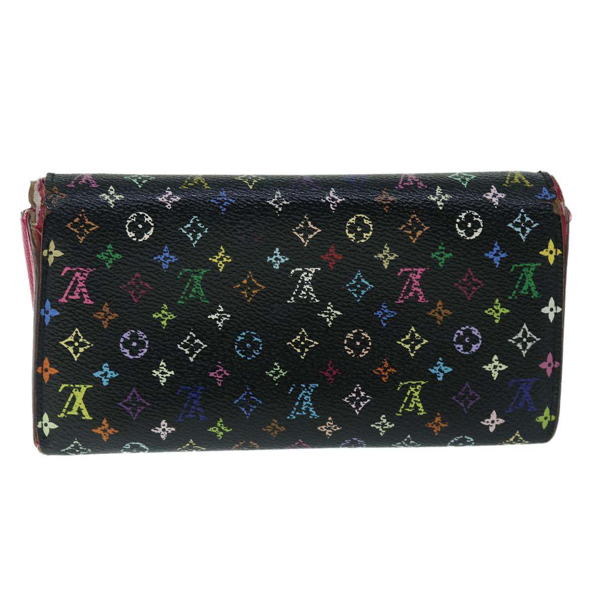 LOUIS VUITTON Monogram Multicolor PortefeuilleSarah Wallet M93747 LV Auth bs8503