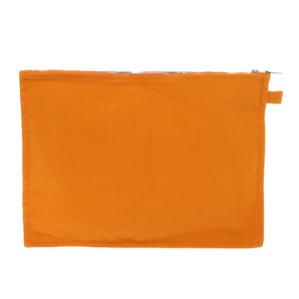 HERMES Large Medium Small Pouch Canvas 3Set Orange Auth bs8593