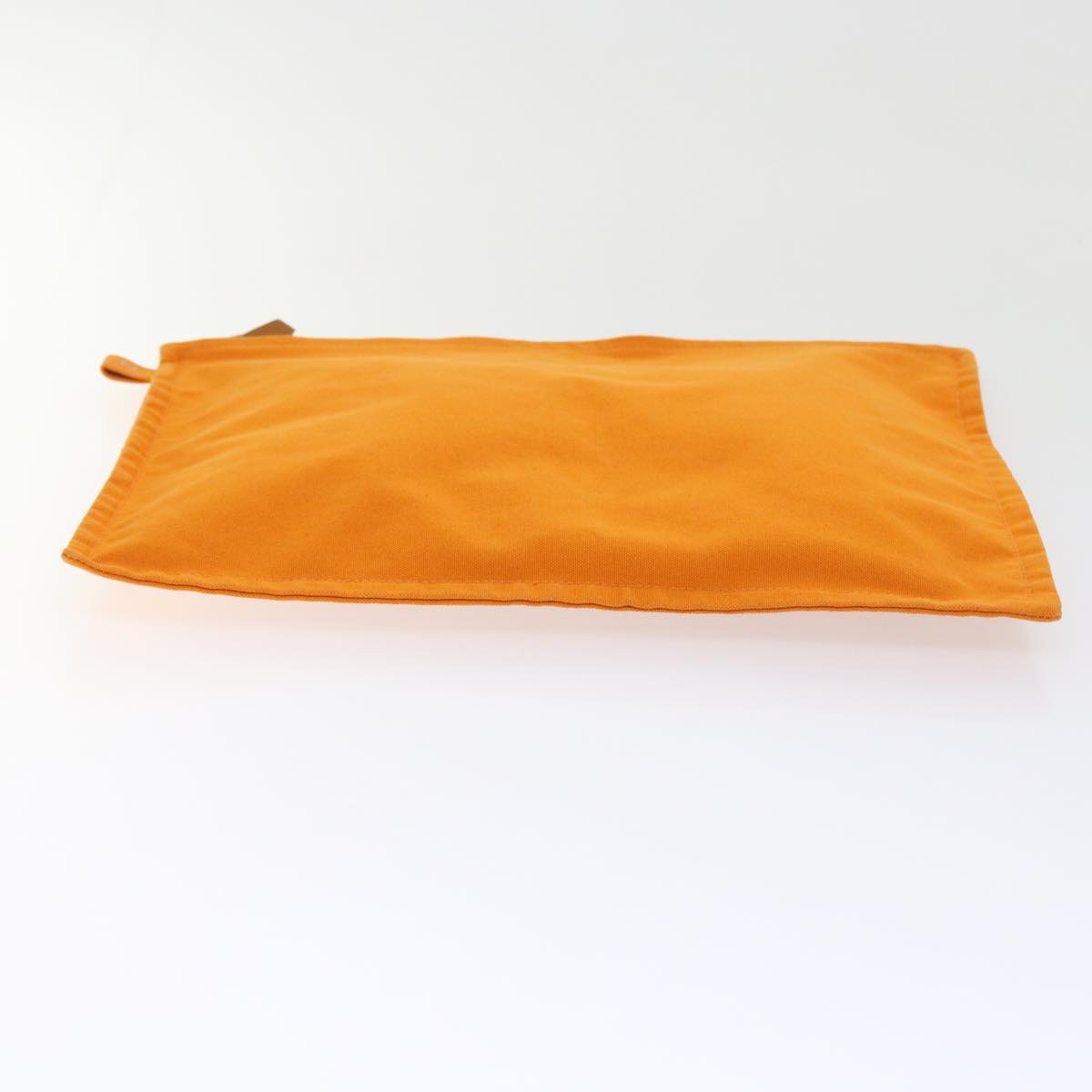 HERMES Large Medium Small Pouch Canvas 3Set Orange Auth bs8593