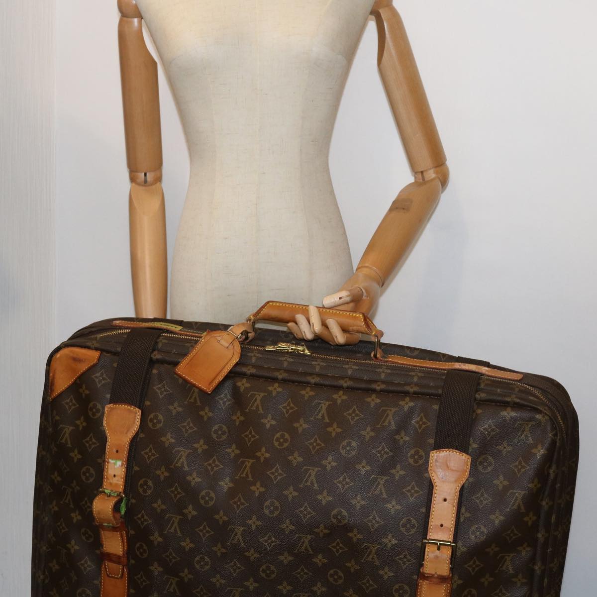 LOUIS VUITTON Monogram Satellite 65 Boston Bag M23352 LV Auth bs8686