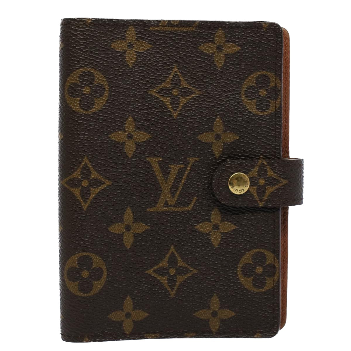 LOUIS VUITTON Monogram Agenda PM Day Planner Cover R20005 LV Auth bs8721