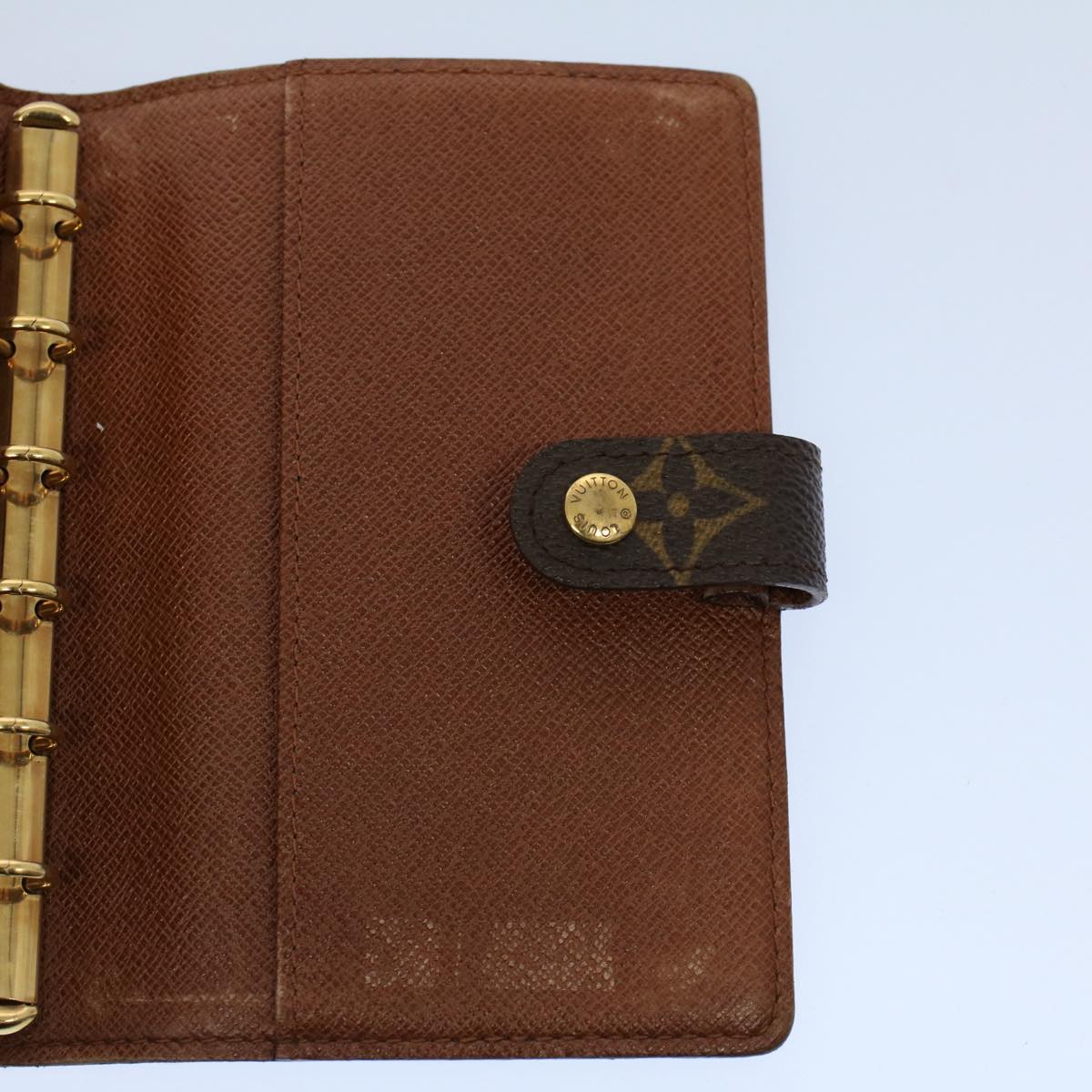 LOUIS VUITTON Monogram Agenda PM Day Planner Cover R20005 LV Auth bs8721