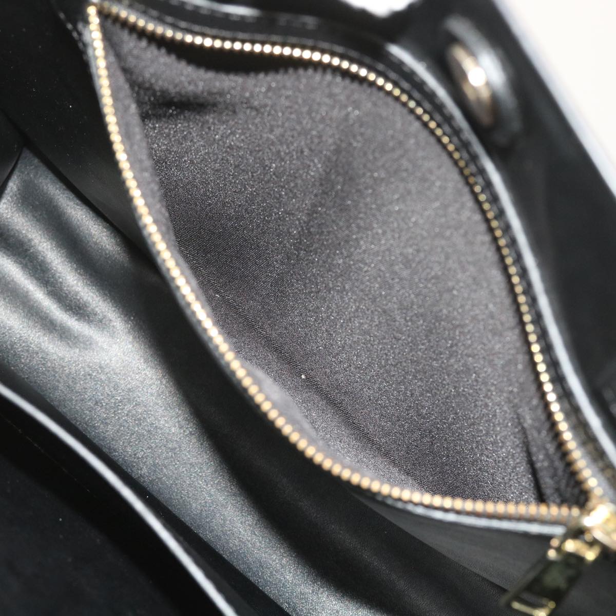 VALENTINO Tote Bag Leather Black Auth bs8764