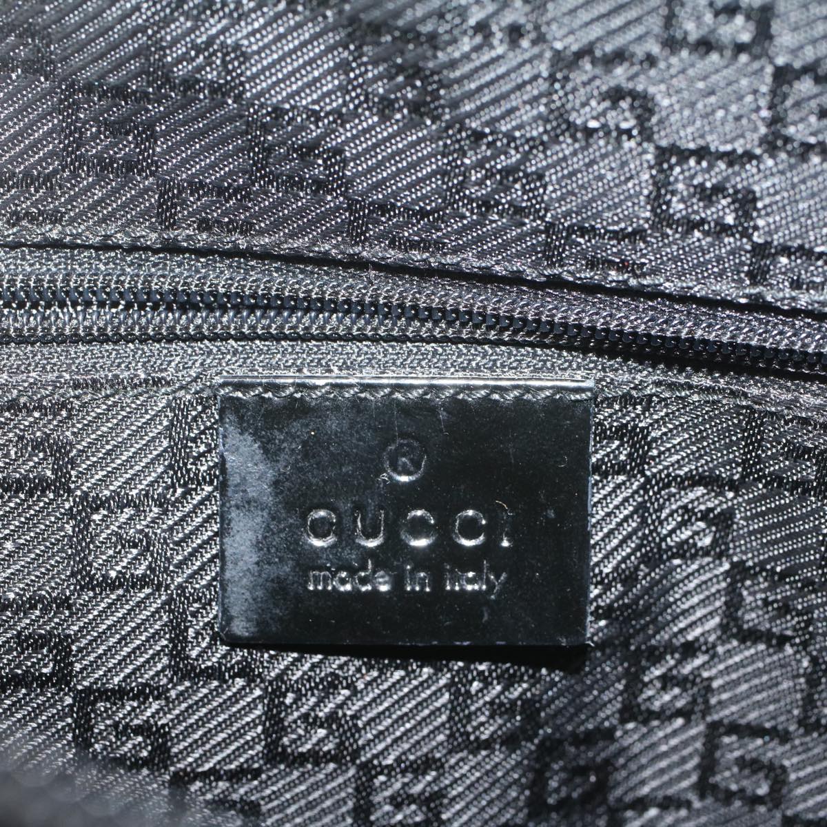 GUCCI Tote Bag Canvas Gray 000 0855 Auth bs8772