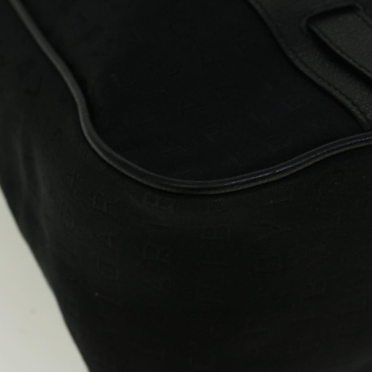 BVLGARI Tote Bag Canvas Black Auth bs8797