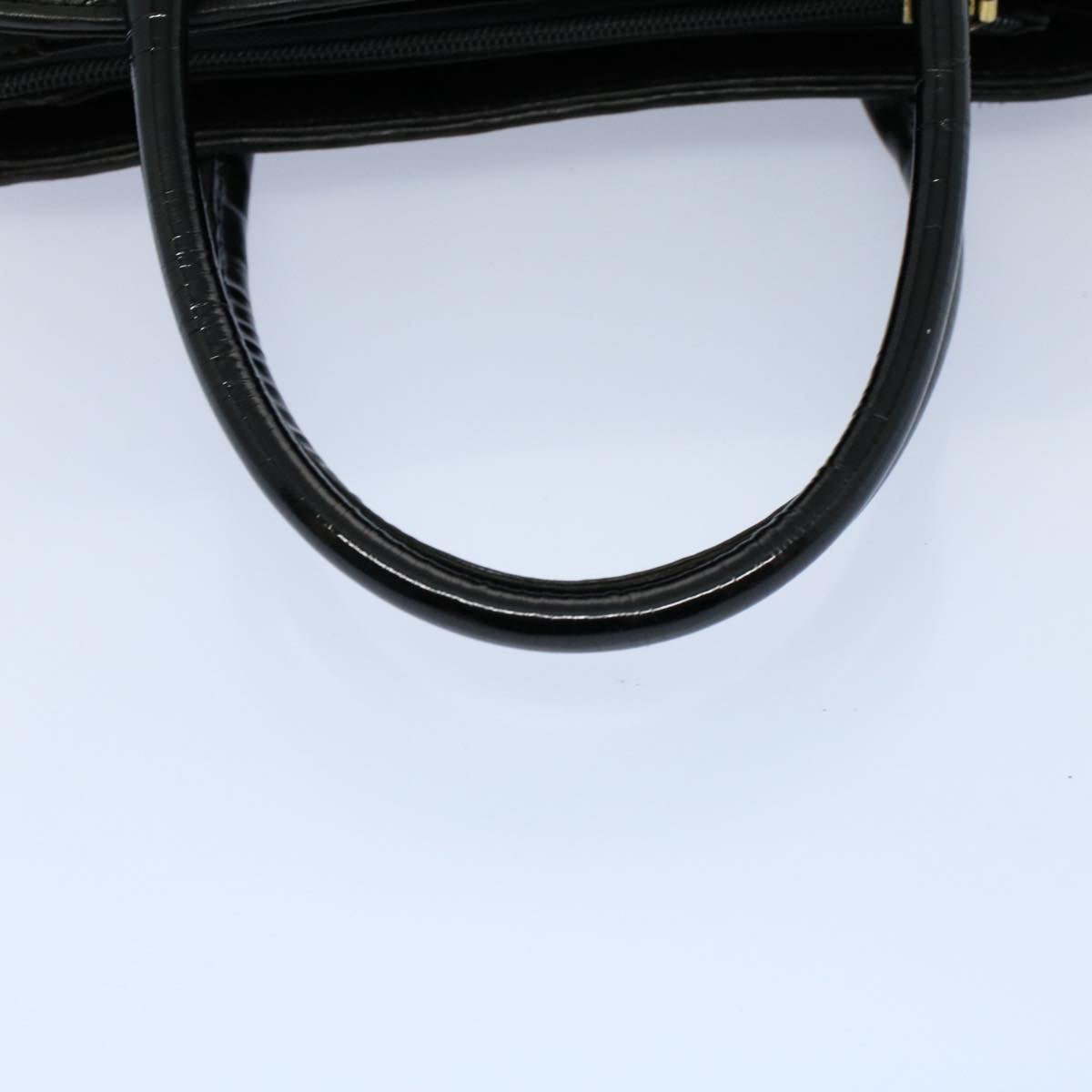 BALLY Hand Bag Leather Black Auth bs8846