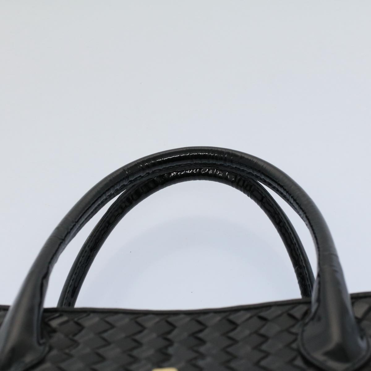 BALLY Hand Bag Leather Black Auth bs8846