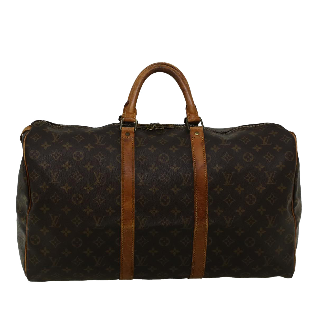 LOUIS VUITTON Monogram Keepall 50 Boston Bag M41426 LV Auth bs8937