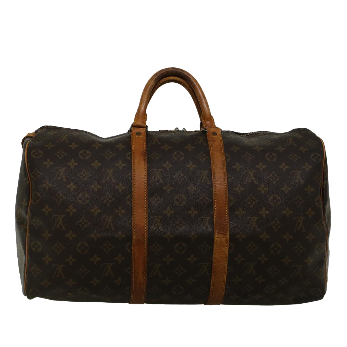 LOUIS VUITTON Monogram Keepall 50 Boston Bag M41426 LV Auth bs8937