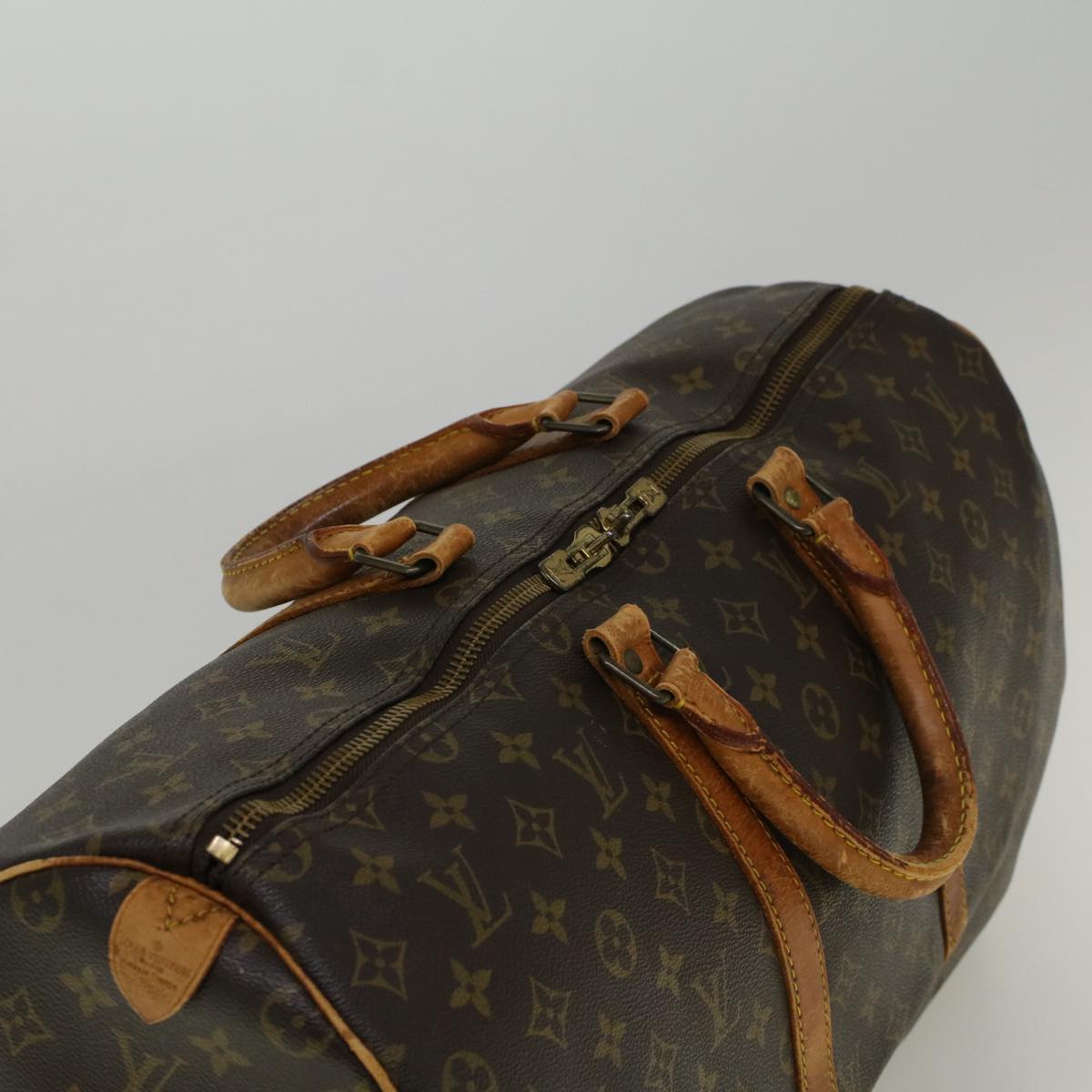 LOUIS VUITTON Monogram Keepall 50 Boston Bag M41426 LV Auth bs8937