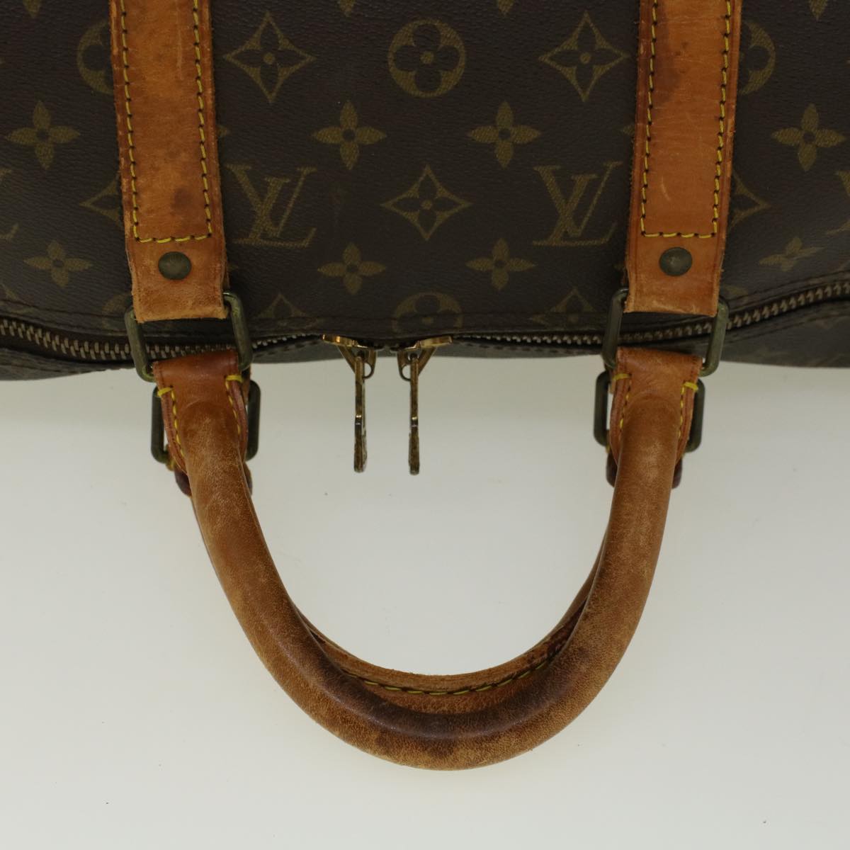 LOUIS VUITTON Monogram Keepall 50 Boston Bag M41426 LV Auth bs8937