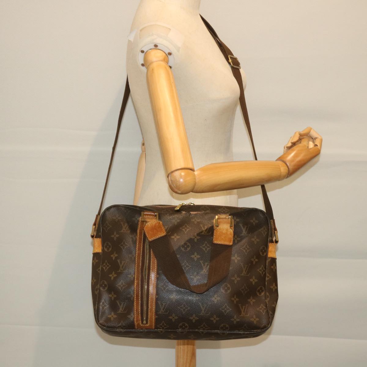 LOUIS VUITTON Monogram Sac Bosphore Hand Bag 2way M40043 LV Auth bs8941