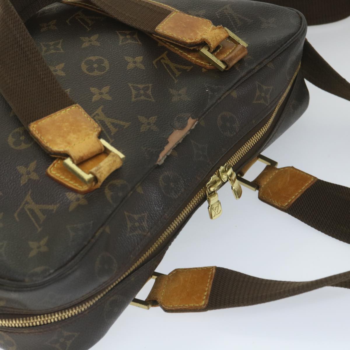 LOUIS VUITTON Monogram Sac Bosphore Hand Bag 2way M40043 LV Auth bs8941