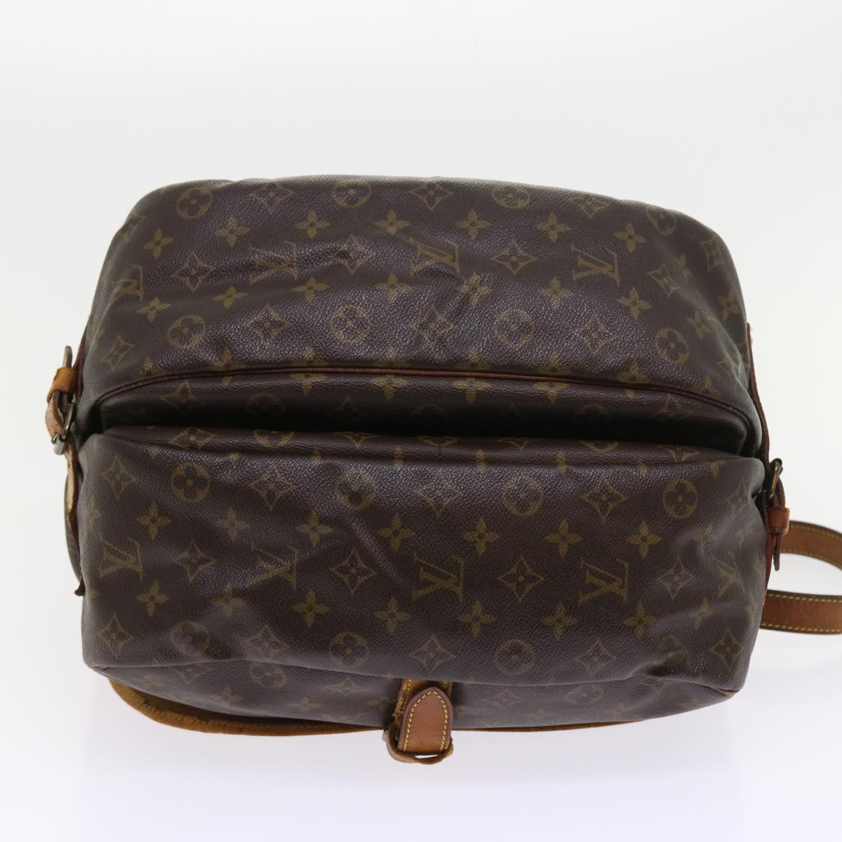 LOUIS VUITTON Monogram Saumur 35 Shoulder Bag M42254 LV Auth bs8963