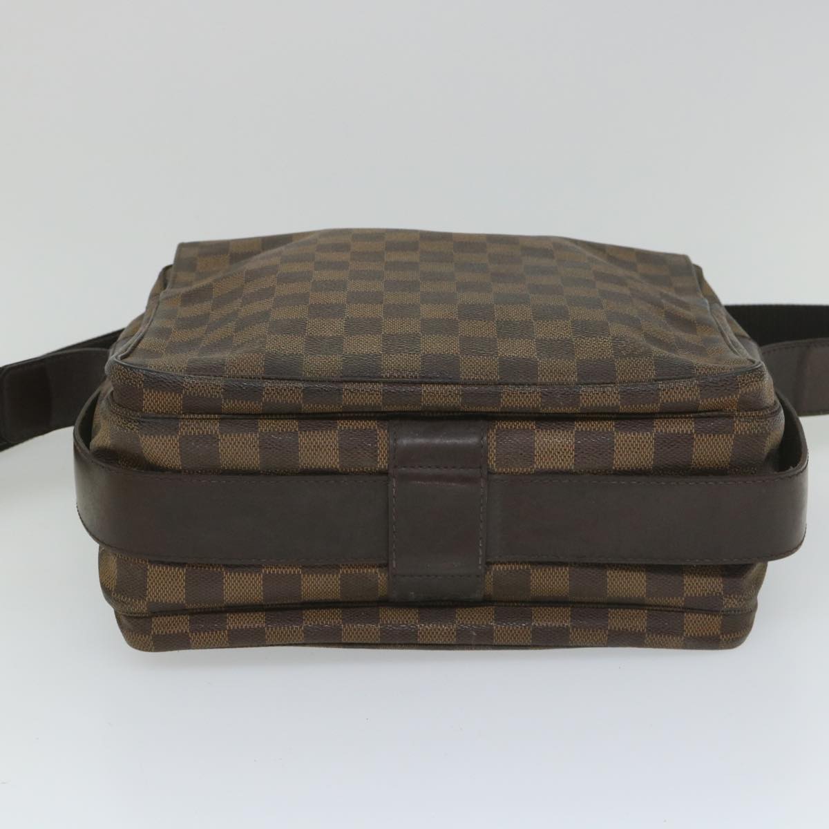 LOUIS VUITTON Damier Ebene Naviglio Shoulder Bag N45255 LV Auth bs9133