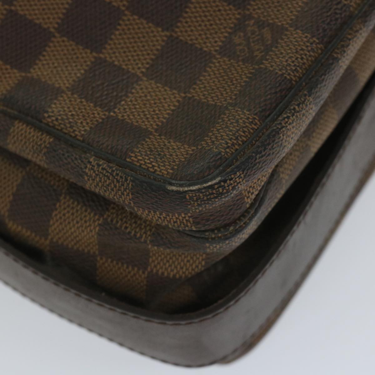 LOUIS VUITTON Damier Ebene Naviglio Shoulder Bag N45255 LV Auth bs9133