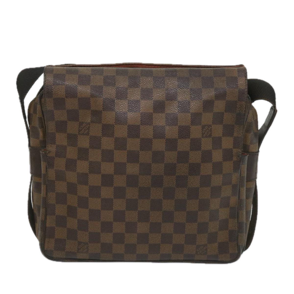 LOUIS VUITTON Damier Ebene Naviglio Shoulder Bag N45255 LV Auth bs9133