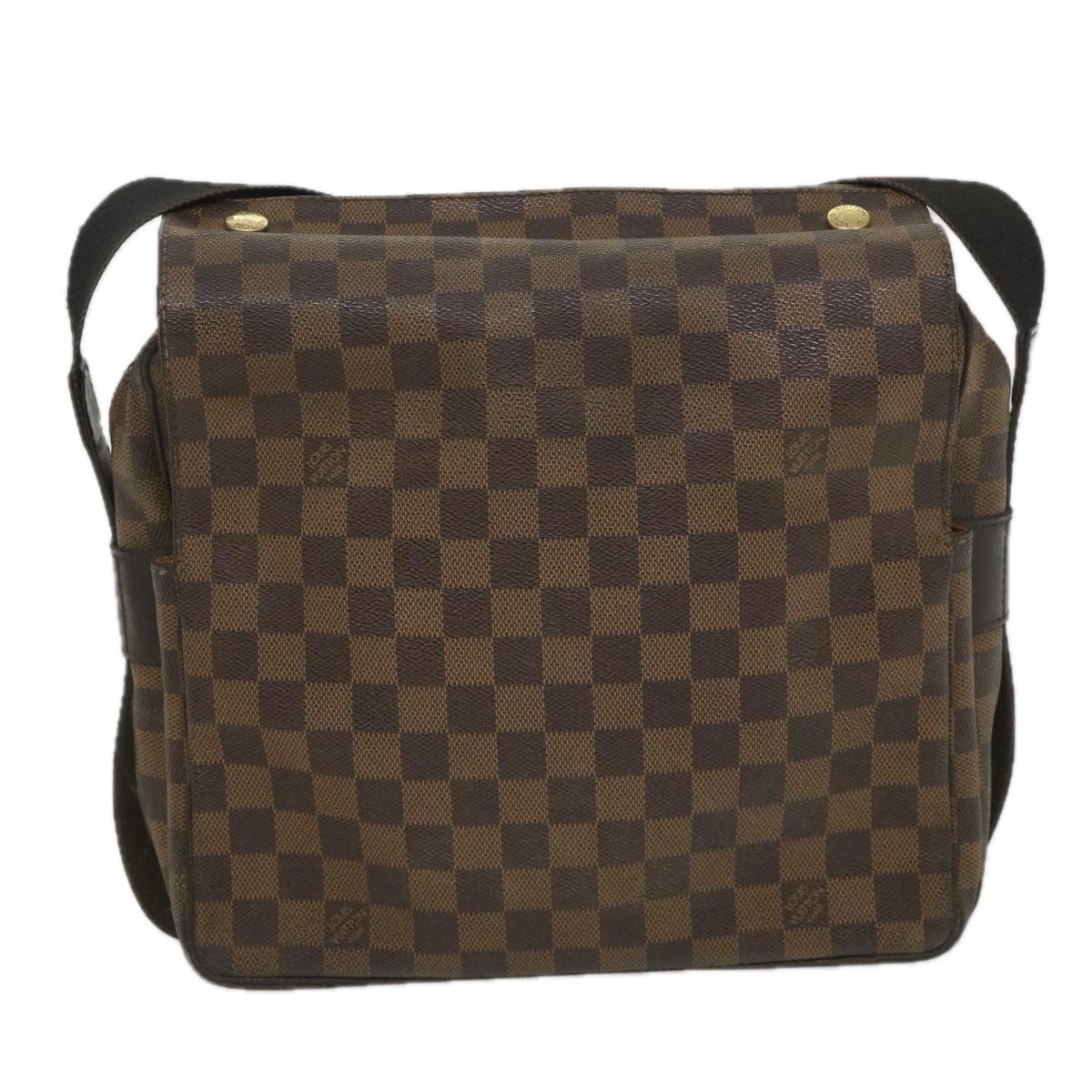 LOUIS VUITTON Damier Ebene Naviglio Shoulder Bag N45255 LV Auth bs9133