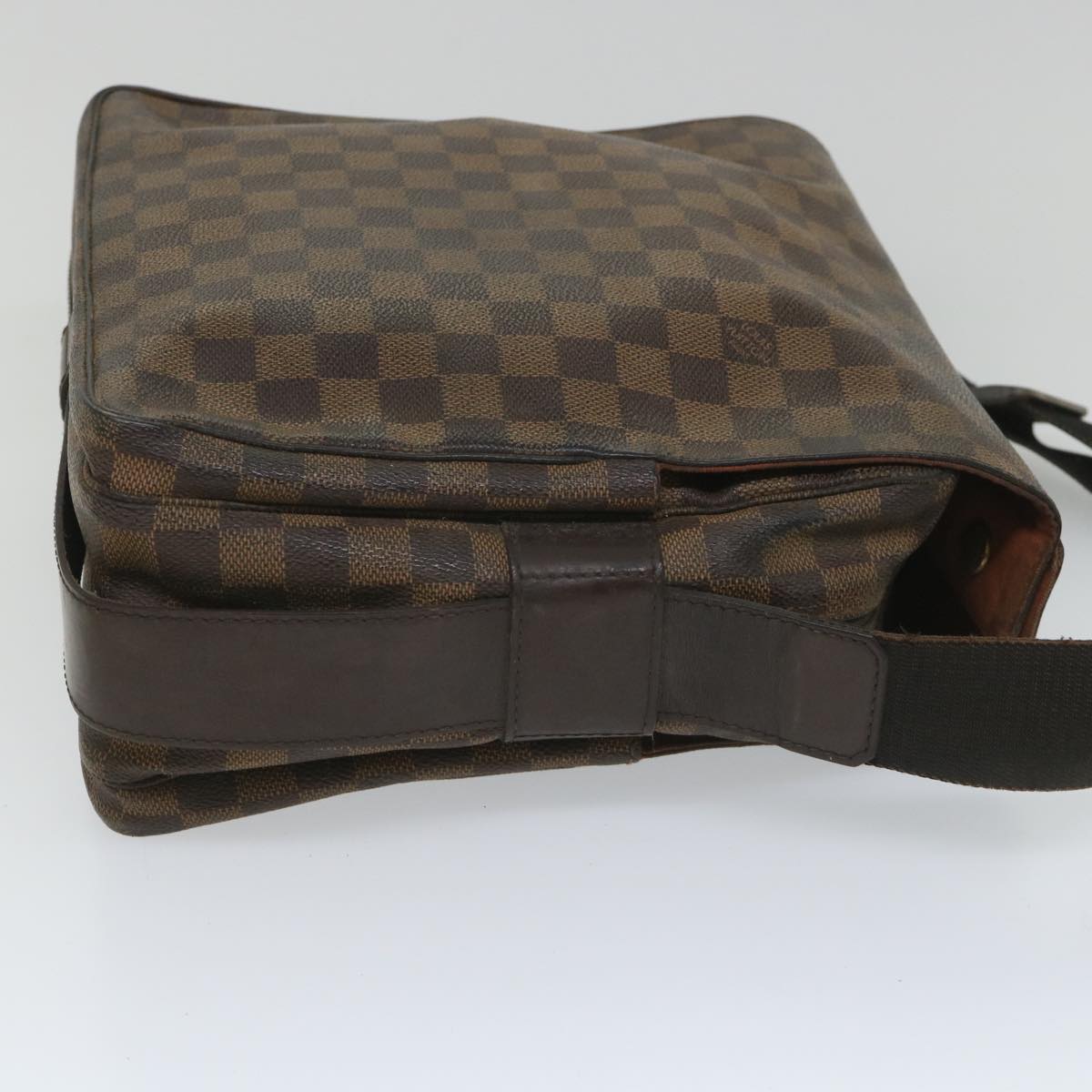 LOUIS VUITTON Damier Ebene Naviglio Shoulder Bag N45255 LV Auth bs9133