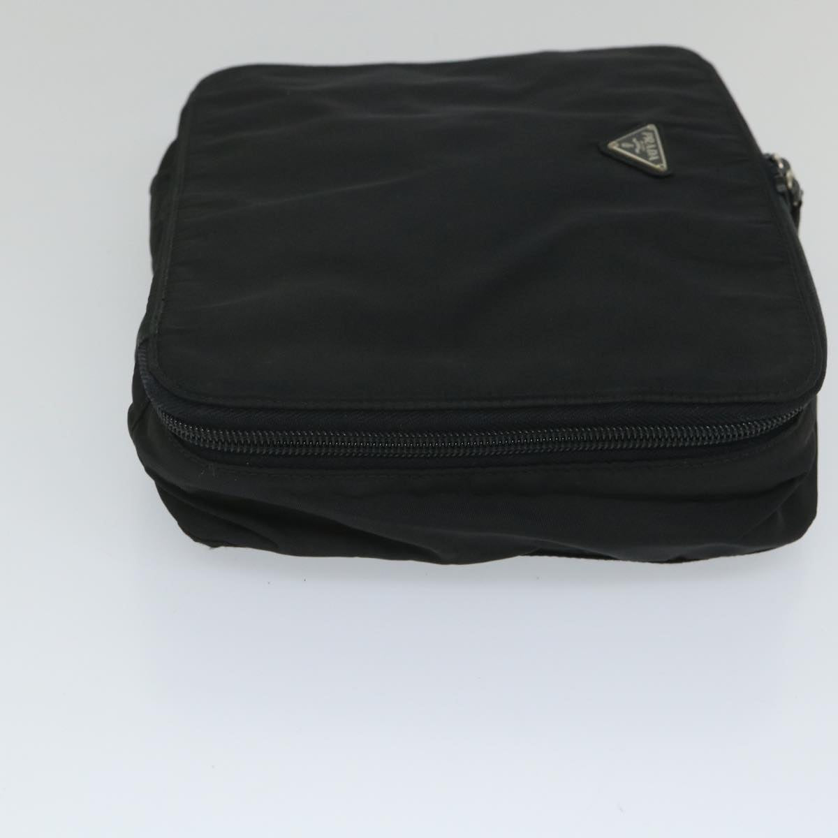 PRADA Pouch Nylon Black Auth bs9141