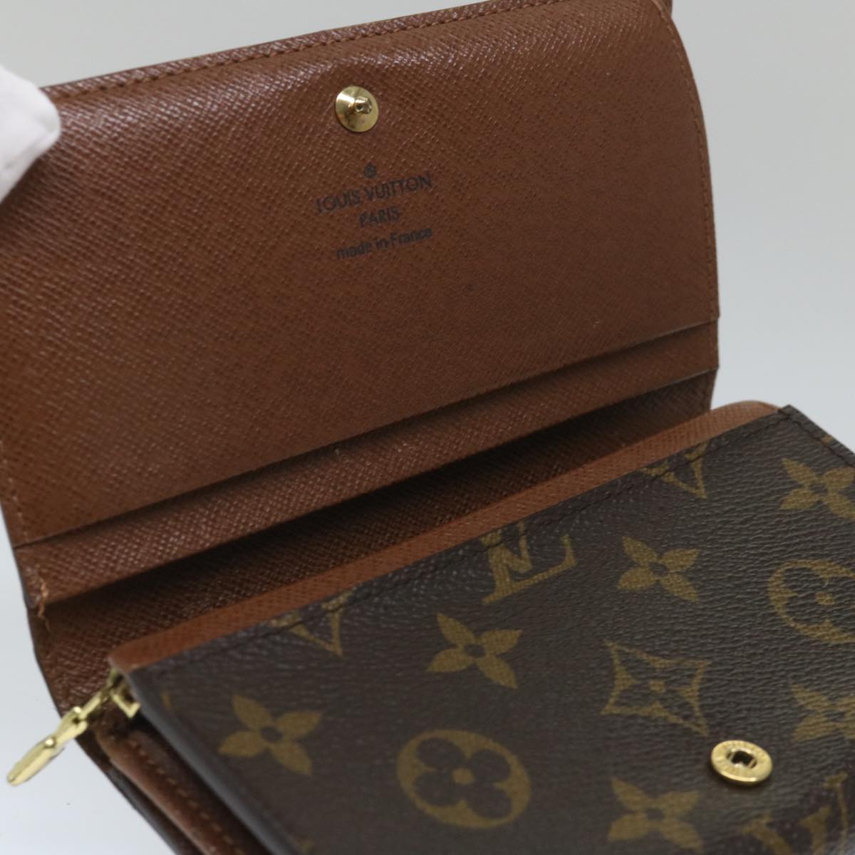 LOUIS VUITTON Monogram Portefeuille Tresol Wallet M61736 LV Auth bs9190