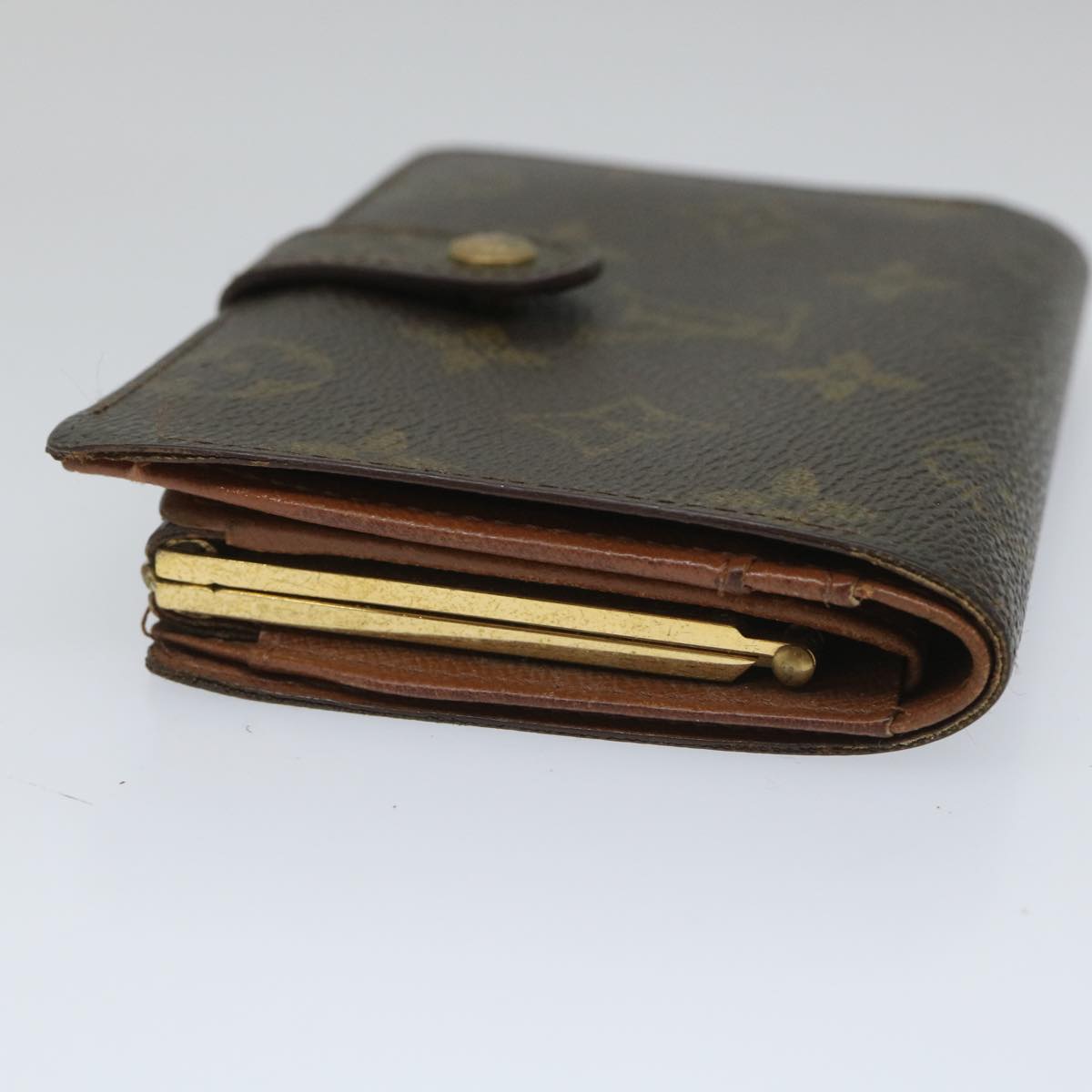 LOUIS VUITTON Monogram Porte Monnaie Billets Viennois Wallet M61663 Auth bs9191