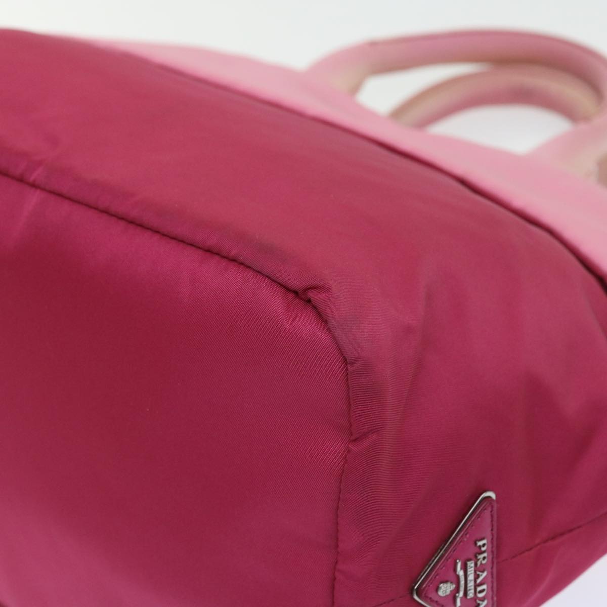 PRADA Hand Bag Nylon 2way Pink Auth bs9228