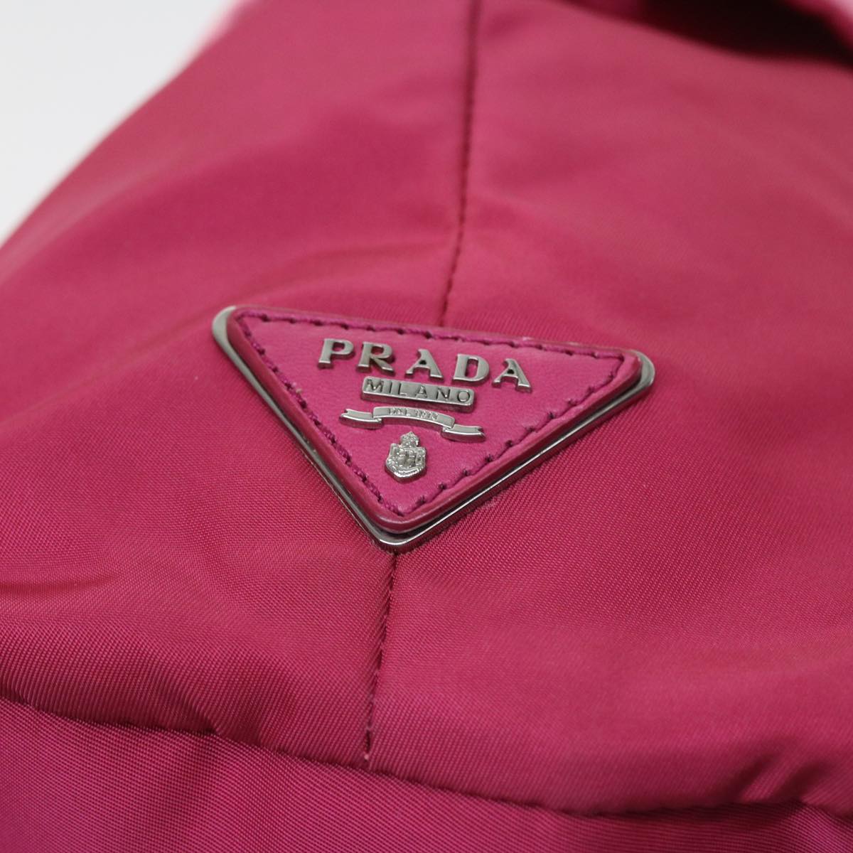 PRADA Hand Bag Nylon 2way Pink Auth bs9228