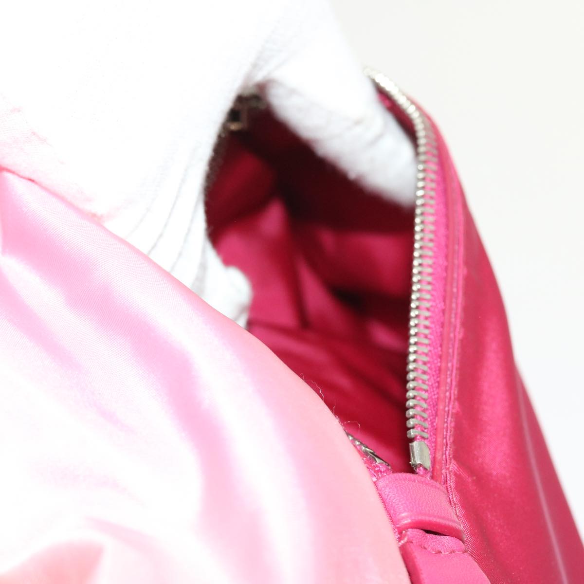 PRADA Hand Bag Nylon 2way Pink Auth bs9228