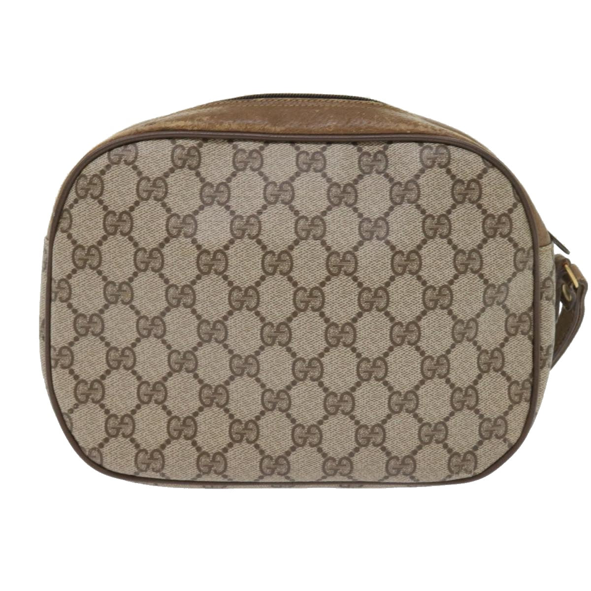 GUCCI GG Supreme Web Sherry Line Clutch Bag Beige Red 89 01 034 Auth bs9231